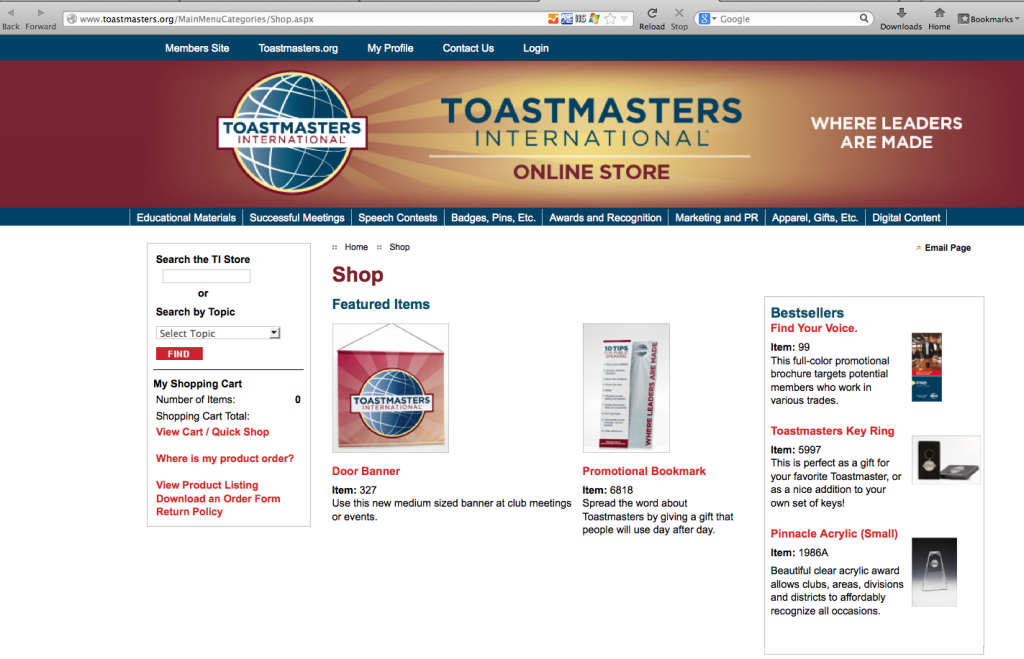 Toastmaster-Store